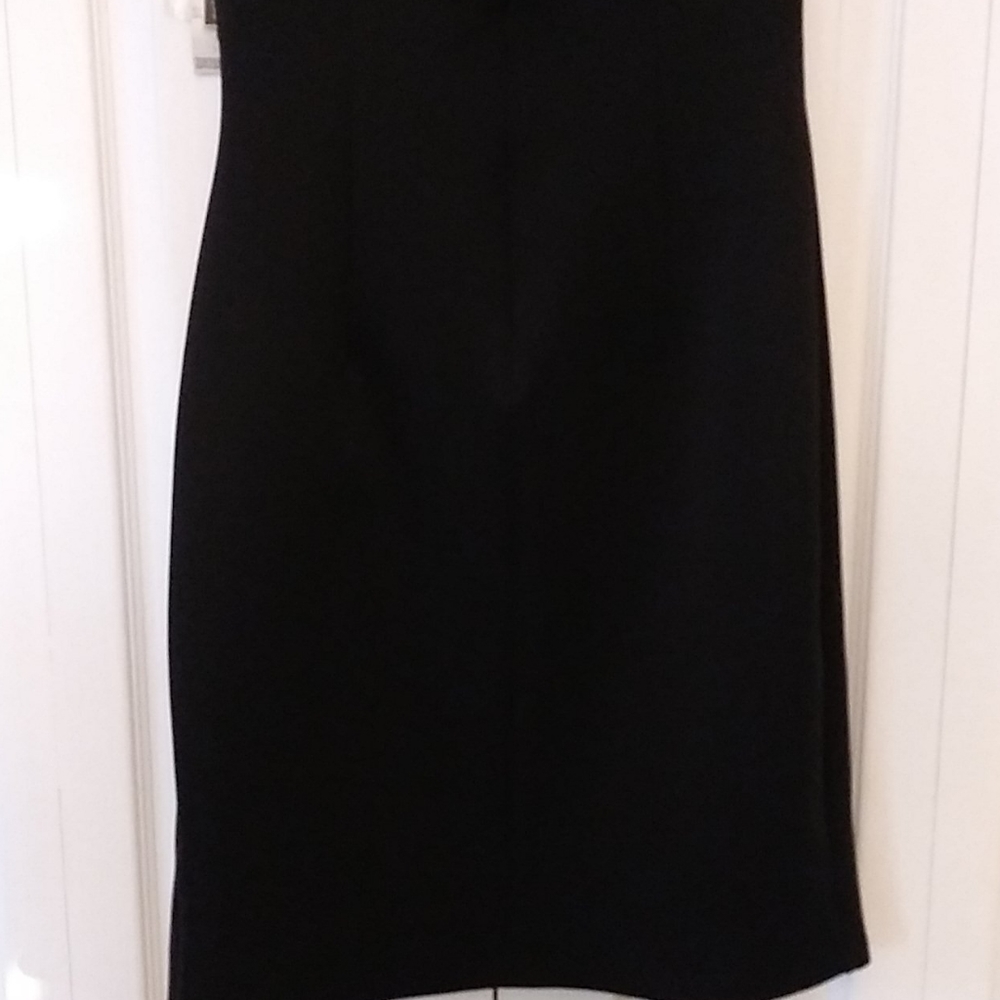 Metaphorl Sexy Cowl-neck, Black Dress, Front Zipper, Back Keyhole/ Zipper L - Picture 10 of 13
